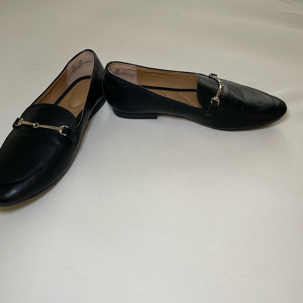 Black loafers